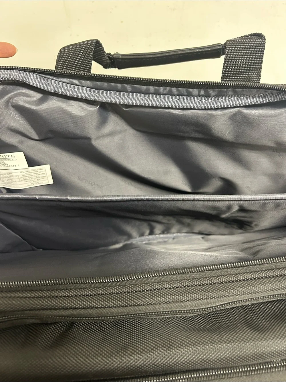 Samsonite Dark Gray Laptop Briefcase with Black Trim